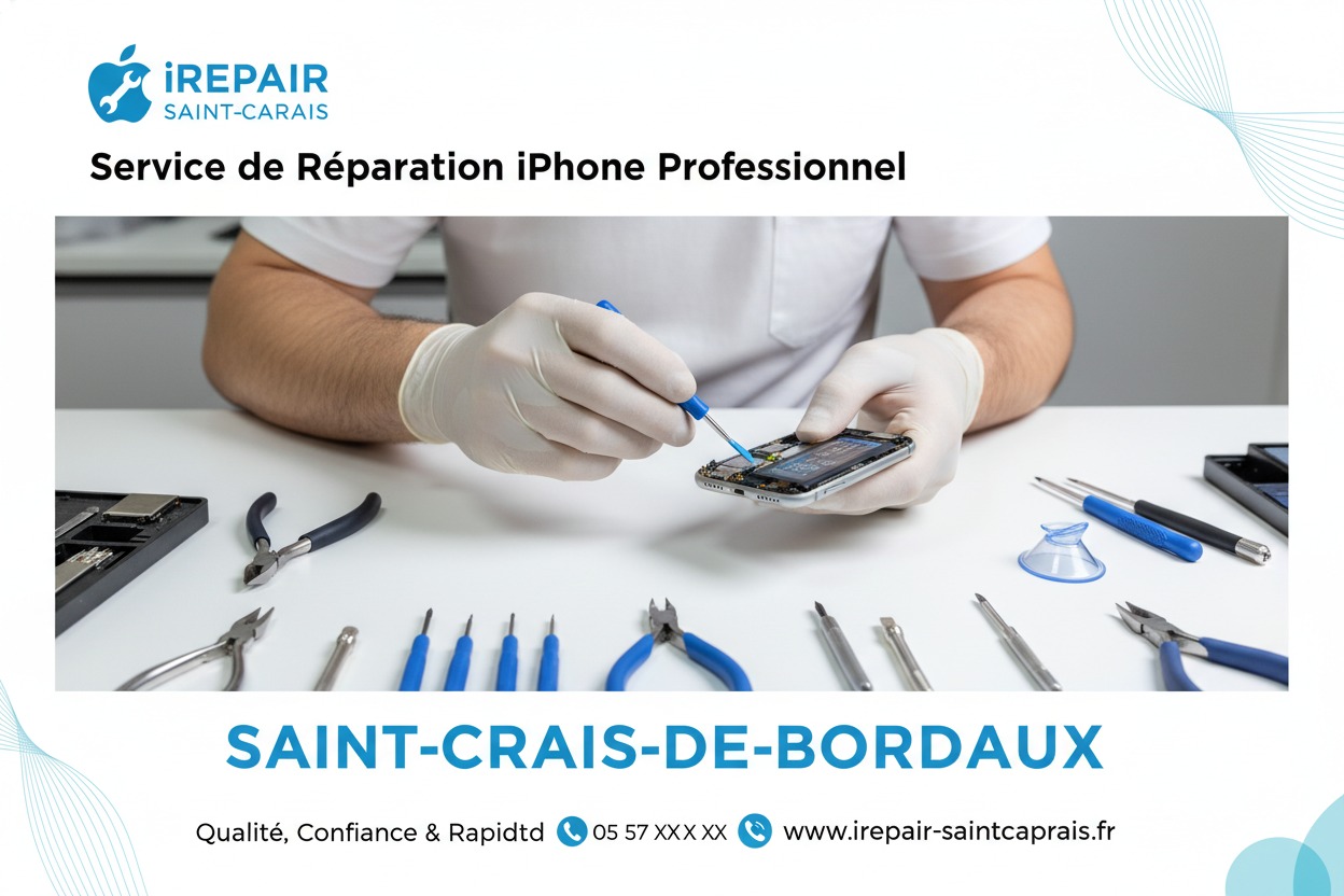 Réparation iPhone Saint-Caprais-de-Bordeaux