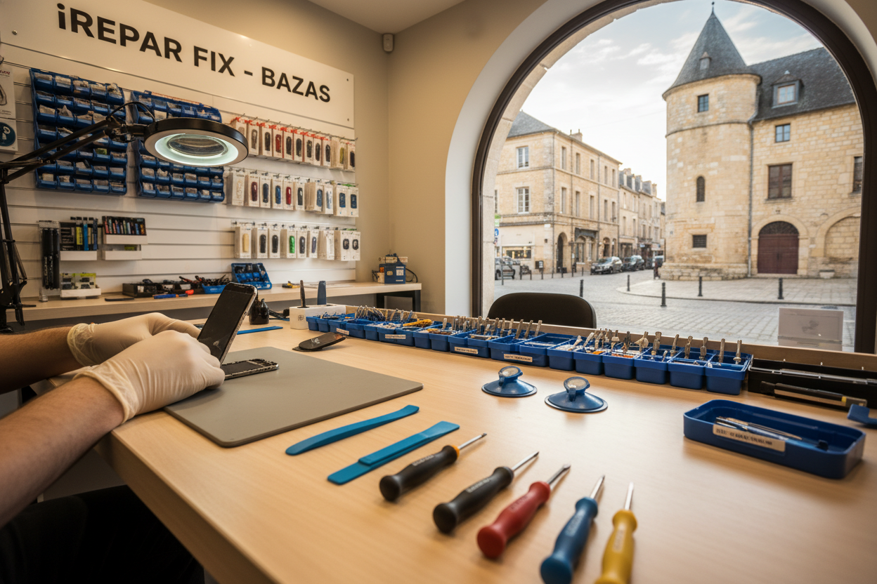 réparation d'un iphone 12 à bazas