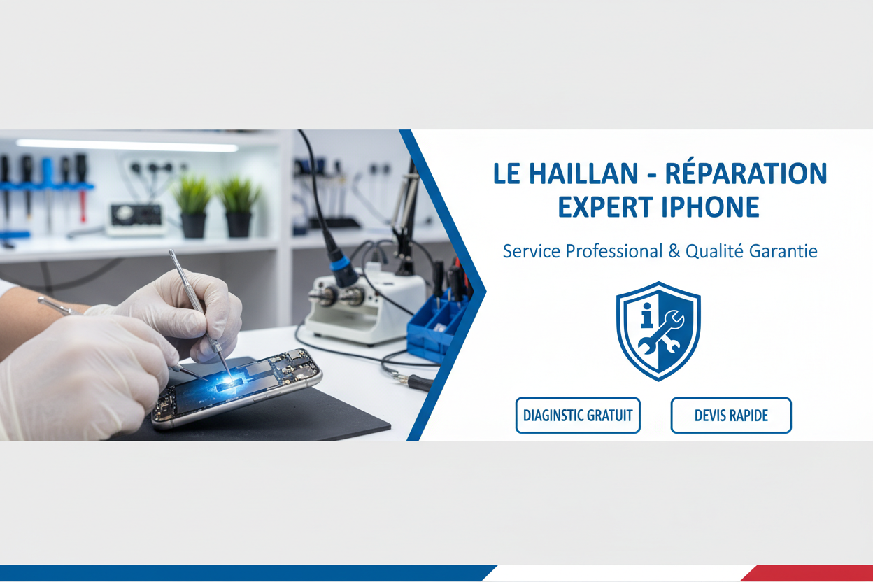 Réparation iPhone Le Haillan en 15 minutes avec pièces d’origine Apple