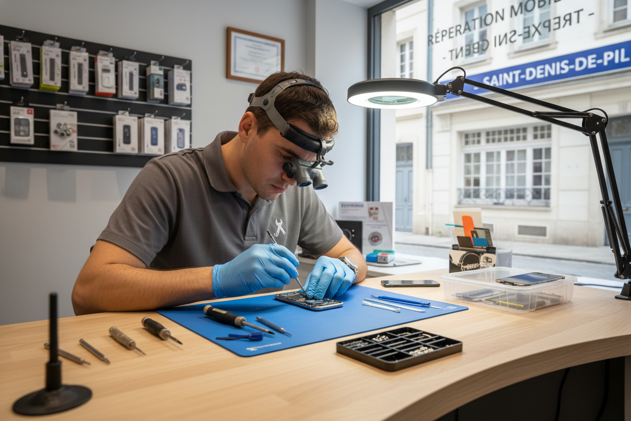 réparation iPhone à Saint-Denis-de-Pil